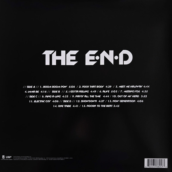 Виниловая пластинка BLACK EYED PEAS THE E.N.D.