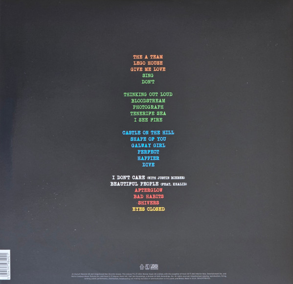 Виниловая пластинка ED SHEERAN +-=   (TOUR COLLECTION)