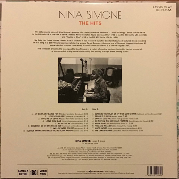 Виниловая пластинка NINA SIMONE HITS