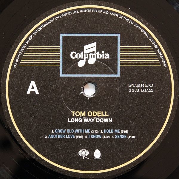 Виниловая пластинка Tom Odell Long Way Down