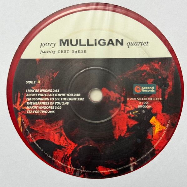 Виниловая пластинка GERRY MULLIGAN QUARTET GERRY MULLIGAN QUARTET FEAT. CHET BAKER