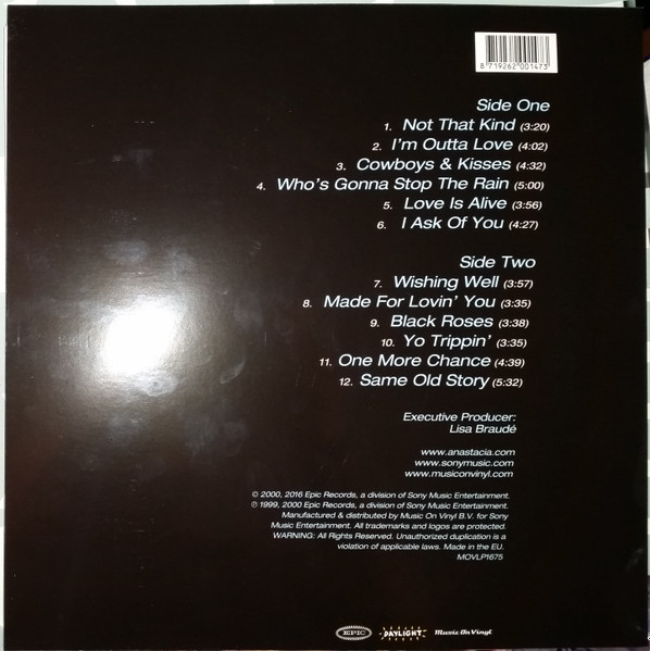 Виниловая пластинка ANASTACIA  NOT THAT KIND