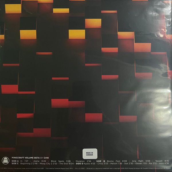 Виниловая пластинка C418 MINECRAFT VOLUME BETA FIRE-SPLATTER VINYL EDITION
