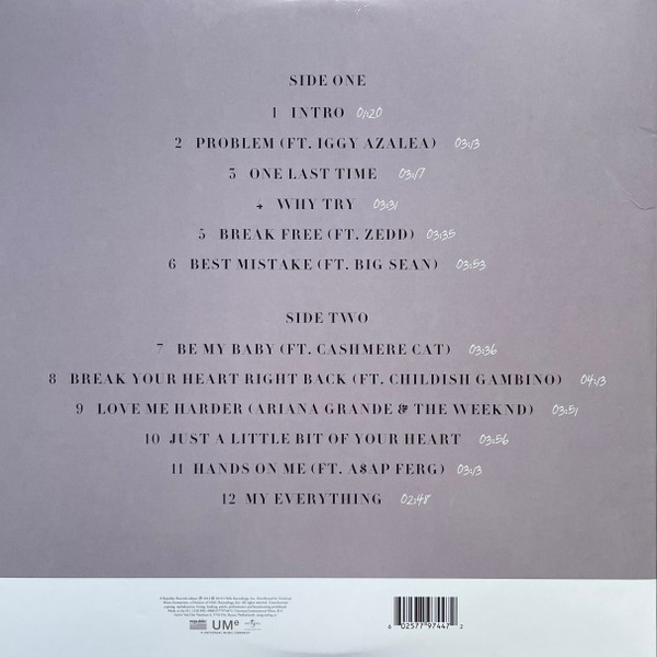 Виниловая пластинка ARIANA GRANDE MY EVERYTHING