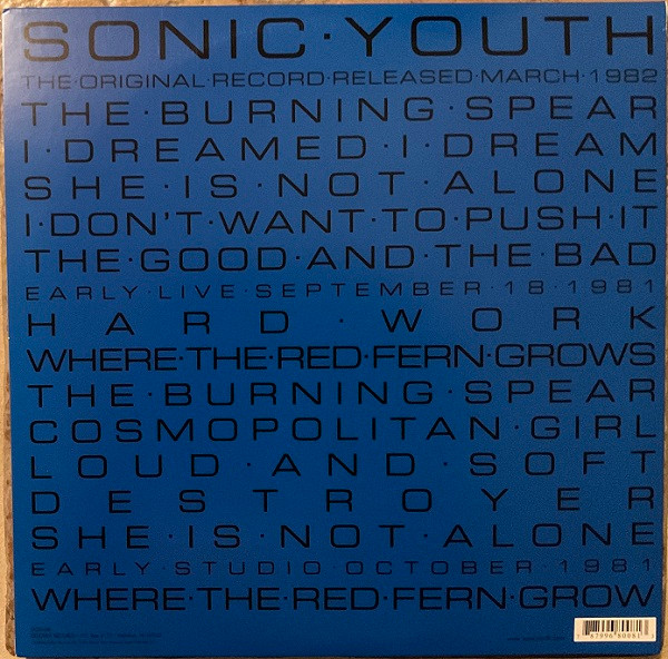 Виниловая пластинка SONIC YOUTH SONIC YOUTH