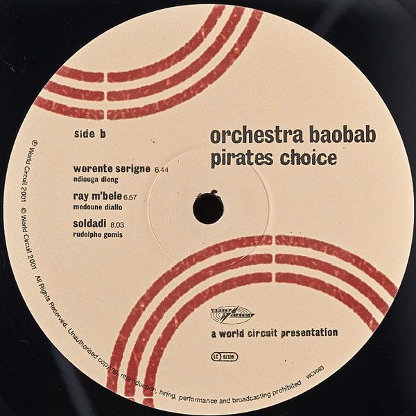 Виниловая пластинка ORCHESTRA BAOBAB PIRATES CHOICE