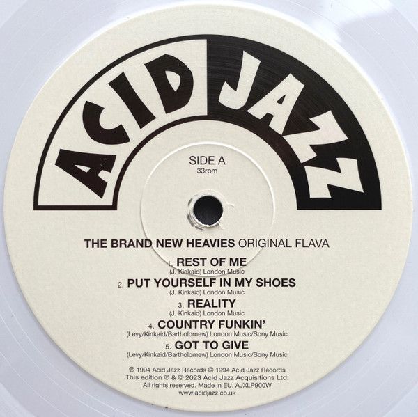 Виниловая пластинка THE BRAND NEW HEAVIES ORIGINAL FLAVA WHITE VINYL EDITION