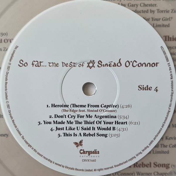 Виниловая пластинка SINEAD OCONNOR SO FAR... THE BEST OF