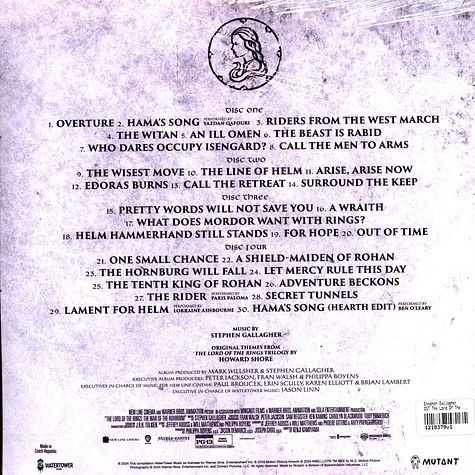 Виниловая пластинка STEPHEN GALLAGHER OST The Lord Of The Rings:The War Of The Rohirrim