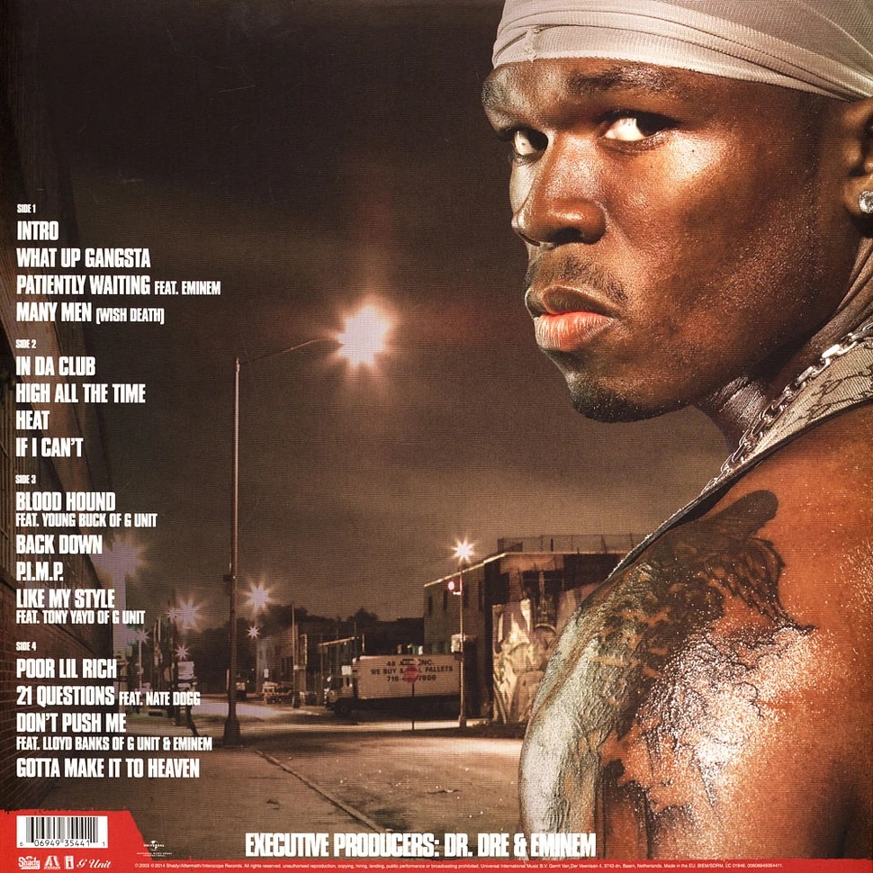 Виниловая пластинка 50 CENT Get Rich Or Die Tryin'