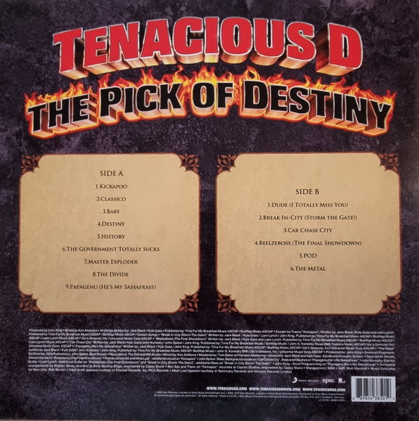 Виниловая пластинка TENACIOUS D The Pick Of Destiny Deluxe
