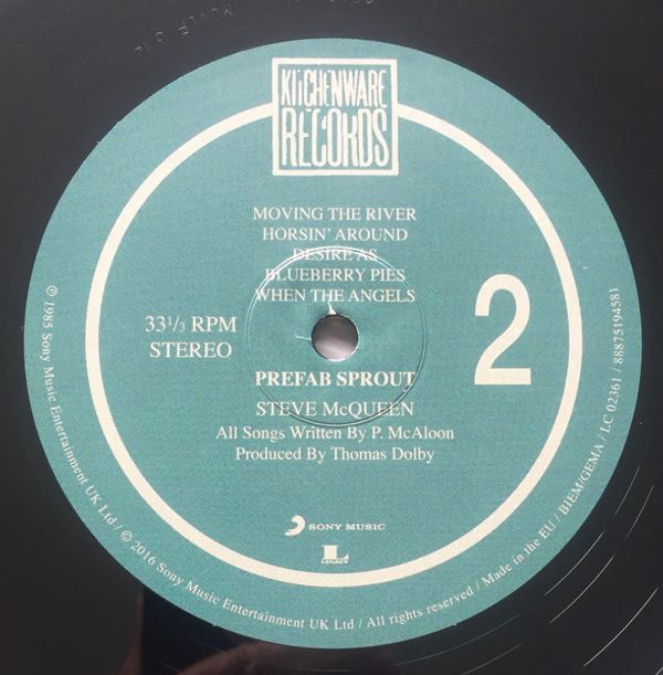 Виниловая пластинка PREFAB SPROUT STEVE MCQUEEN