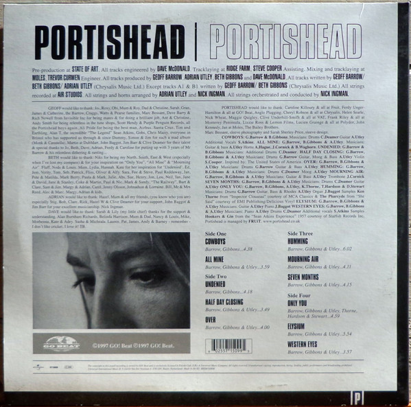Виниловая пластинка PORTISHEAD PORTISHEAD