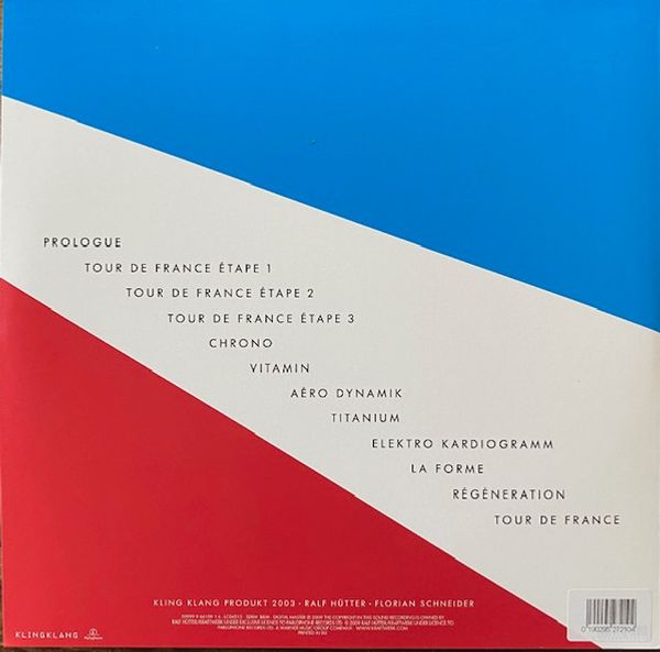 Виниловая пластинка KRAFTWERK TOUR DE FRANCE TRANSLUCENT BLUE & RED VINYL EDITION