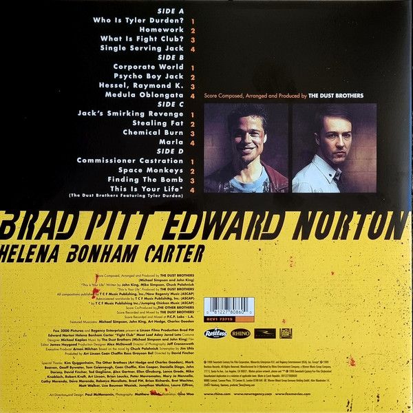 Виниловая пластинка THE DUST BROTHERS OST FIGHT CLUB