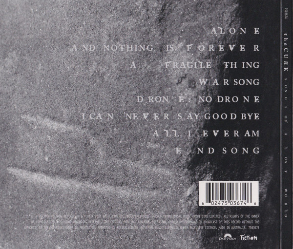 CD CURE — SONGS OF A LOST WORLD