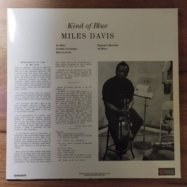 Виниловая пластинка MILES DAVIS Kind Of Blue